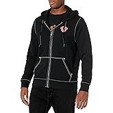 True Religion Men’s Big T Zip Up Hoodie Graphic Sweatshirt - Full Zip Hoodies for Men