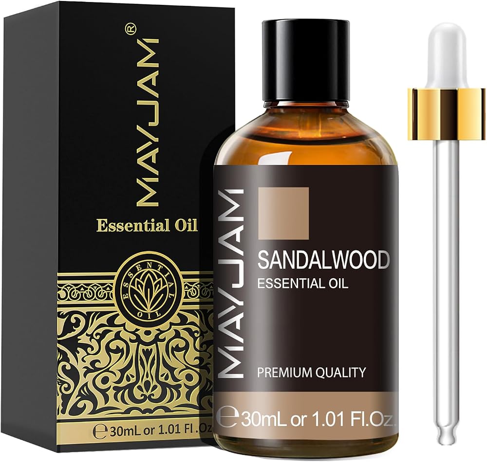 MAYJAM Sandalwood Essential Oil 30ML for Diffuser Humidifier DIY Home Wardrobe