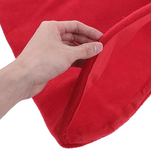 Amosfun Santa Claus Hat Christmas Tree Topper with Nose Gloves