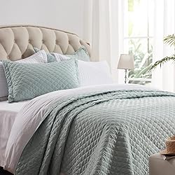 SunStyle Home Quilt Set Queen Sage Green