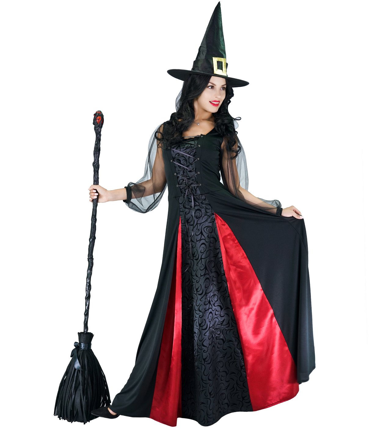 SEA HARE Adult Women's Halloween Elegant Witch Costume (S)