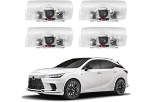 Blshwez Car Door Lights Logo Projector - 4K HD Puddle Lights for Cars, No Fade Welcome Lights, Compatible with Lexus LX RX GS GX RC UX Accessories (4 Pack)
