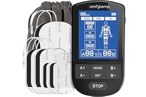 Comfytemp TENS Unit Muscle Stimulator for Pain Relief Therapy, FSA HSA Eligible TENS Machine, 20 & DIY Modes, Dual Channel EMS Unit, Pulse Muscle Massager for Back, Shoulder, Sciatica, Christmas Gifts