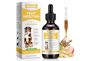 Yeast Infection Treatment for Dogs, Naturally Supports Dog Healthy Itch Relief, Ear Infection Treatment, Dogs Allergy Relief,