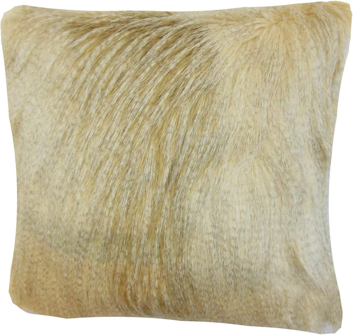 gold fur throw pillows