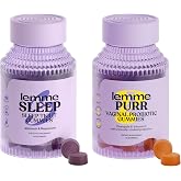 Lemme Sleep &amp; Purr Bundle - Sleep Gummies, a Drug-Free Nighttime Aid &amp; Purr Vaginal Probiotic Gummies for Women - Gluten Free, Gelatin Free, Non-GMO - 60 Count Each