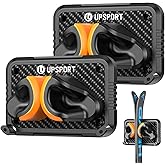 UPSPORT Ski Rack 2Pack, Ski/Snowboard Wall Mount, Skateboard Wall Mount, Fits Any Ski/Snowboard, Holds Up to 50lbs, Winter Gear Organizer, Vertical Ski Storage Rack for Home & Garage