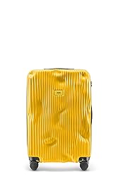 CRASH BAGGAGE Stripe Suitcase | Yellow | 36L