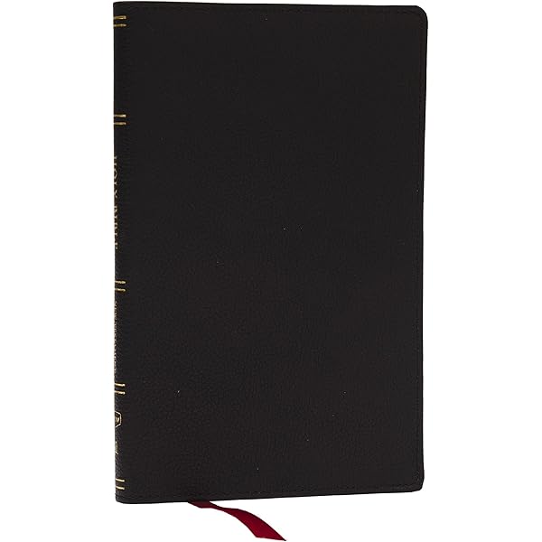 NKJV, Personal Size New Testament, Black Genuine Leather, Red