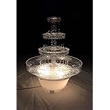 Crafts Central 13" Inch Lighted Plastic Water Fountain for Weddings or Cake Centerpiece