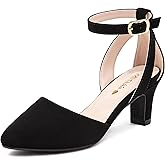 Motasha Girls Dress Shoes Girls High Heel Sparkly Flower Girl Shoes Closed Toe Ankle Strap Princess Girl Pump for Little Big Kids Formal Wedding Party Birthday