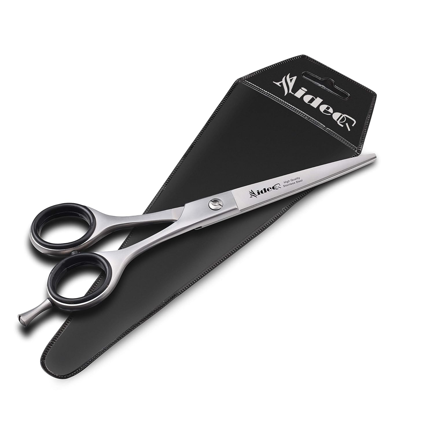 Barber Scissors 6.5" - Hair Cutting Shears - scissors for hair cutting - Professional Scissors - hairdresser scissors. J2 Stainless Steel Hair Scissors (Silver) : Beauty