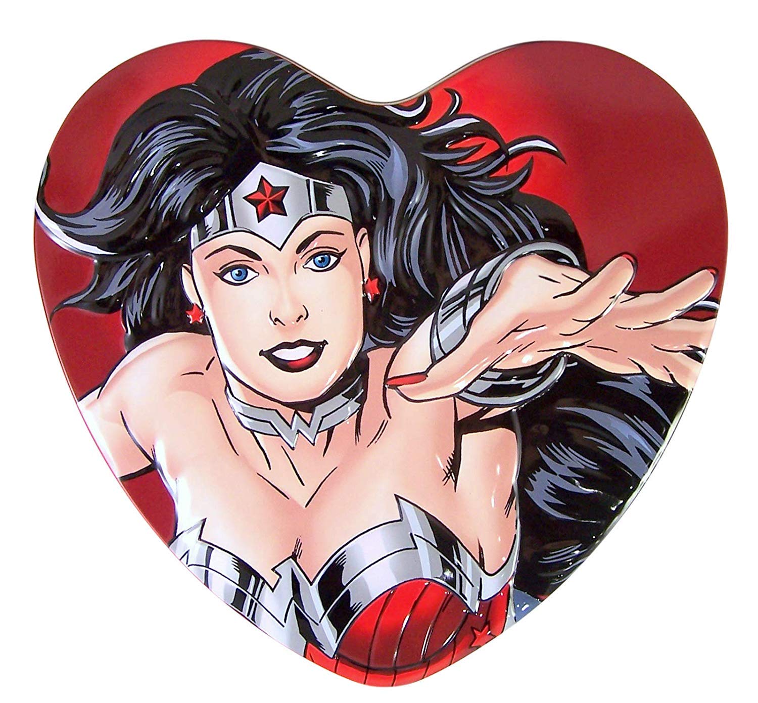 Amazon Com Dc Comics Wonder Woman Valentine S Day Heart Tin With