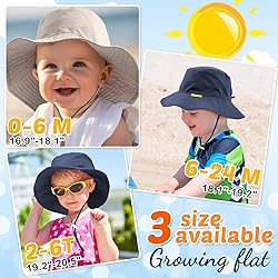 2-Pack Baby Sun Hat Kids Summer UPF 50+ Toddler