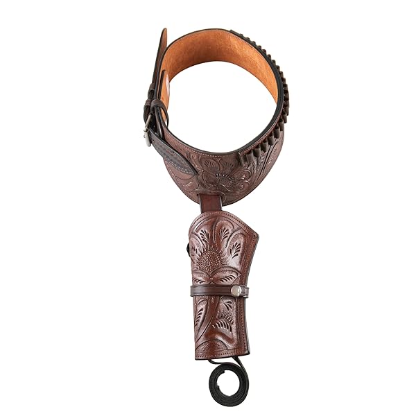 HULARA GENUINE LEATHER WESTERN GUN BELT CONCEALED CARRY GUN HOLSTER BELT FOR MEN WOMEN COWBOY COSTUME REVOLVER HOLSTER PISTOL TACTICAL HOSLTER
