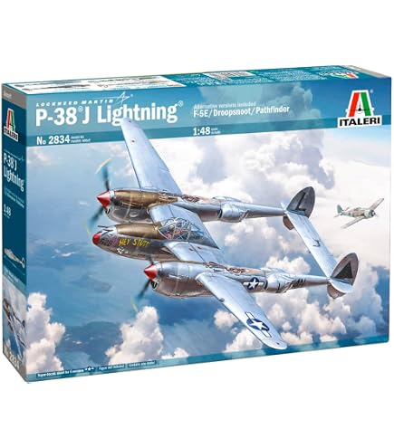 Amazon.com: HASEGAWA 09101 1/48 P-38J Lightning : Arts, Crafts