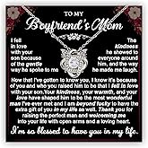 To My Boyfriend's Mom Necklace - Birthday Gift, Mom's Gift From Girlfriend