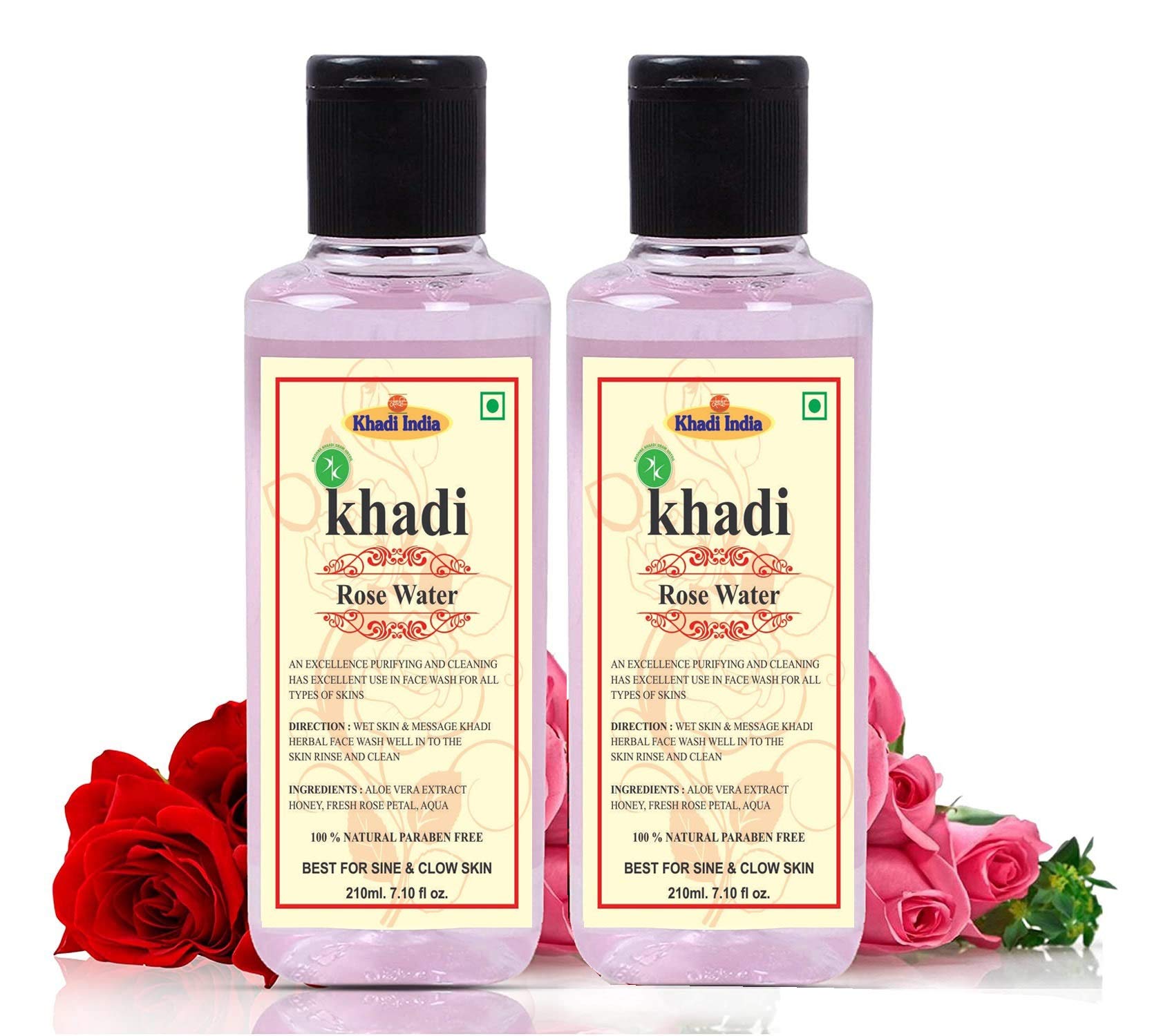 khadi rose water face wash