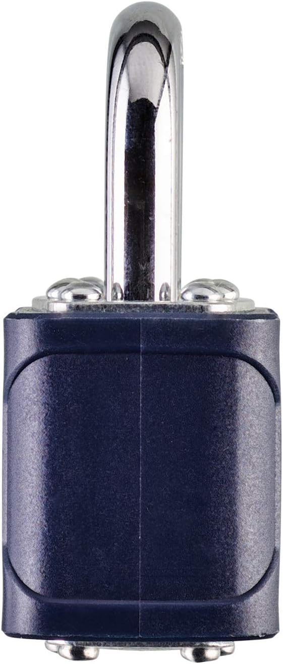 Henry Squire Stronglock Laminated Open Shackle 4 Pin Double Locking Padlock, 44 mm (Length), Black - Image 3