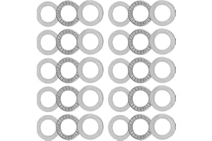 uxcell NTA1220 Thrust Needle Roller Bearings with Washers 3/4" Bore 1-1/4" OD 5/64" Thickness 10pcs
