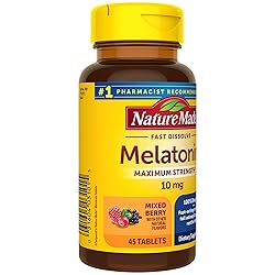 Nature Made Fast Dissolve Melatonin 10mg, Maximum