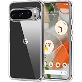 HOOMIL Case for Google Pixel 9/9 Pro, Anti-Yellowing, Crystal Clear | Shockproof &amp; Drop Protection, Scratch Resistant, Slim Fit, Transparent Hard Back Phone Cover