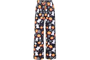 UNICOMIDEA Kid Christmas Pajamas Pants Loose Pyjama Jogger for Boy Girl 3D Xmas Bottoms 6-16 Years
