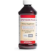 Apetigen-Plus Appetite Booster for Kids and Adults – Liquid Appetite Stimulant with B1, B2, B3, B5, B6, B12, Zinc, Iron, and L-Lysine – Sugar-Free, No Fish Oil – 16 oz, Orange Flavor