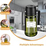 SCFRF Olive Oil Sprayer & Dispenser 16oz with Labels - Green Glass view 7