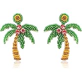 Beach Earrings for Women Trendy Beaded Dangle Earrings for Women Girls Lightweight Summer Earrings