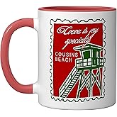 The Summer I Turned Pretty - Cocoa is my specialty Ceramic Mug, Red/White