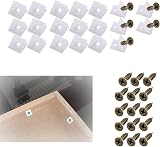 Siqian Drawer Supports 20 Pcs Sagging Drawer Repair Kit Wedges with Screws view 1