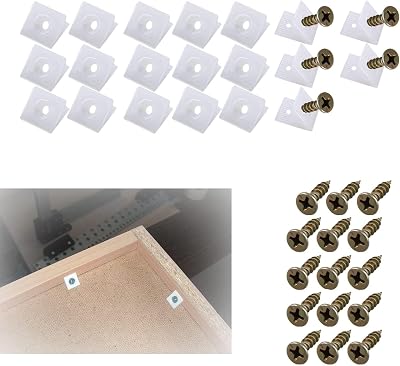Siqian Drawer Supports 20 Pcs Sagging Drawer Repair Kit Wedges with Screws
