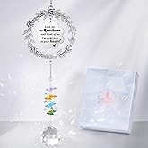 Memorial Gifts for Loss of Loved One, Unique Sun Catcher Sympathy Gift Idea Window Suncatcher, Hanging Ornament Crystal Rainbow Maker Bereavement Grief Gift Box for Loss of Mom Friend Son Family Pets