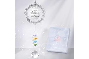 VIVIKEN Memorial Gifts for Loss of Loved One, Unique Sun Catcher Sympathy Gift Idea Window Suncatcher, Hanging Ornament Crystal Rainbow Maker Bereavement Grief Gift Box for Loss of Mom Friend Son Family Pets