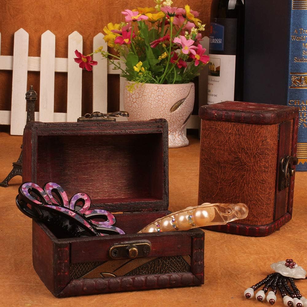 para almacenar Collares Juego de 3 MOPOIN IWILCS Cofre pequeño de