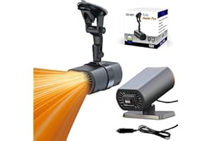YGQ 2026 New Portable Car Heaters for Vehicle for Winter, 12v Car Heater That Plugs Into Cigarette Lighter, 200w Cigarette Lighter Heater for Car Defroster and Defogger (black)