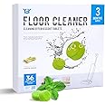 YGY Floor Cleaning Tablets, Compatiable with Tineco iFLOOR, Floor One S3/S5/S6/S7 Wet Dry Vacuum Mop—Deep Clean & Deodorize—Clean Machine,Individually Wrapped, Lemongrass Scent-36 Pack