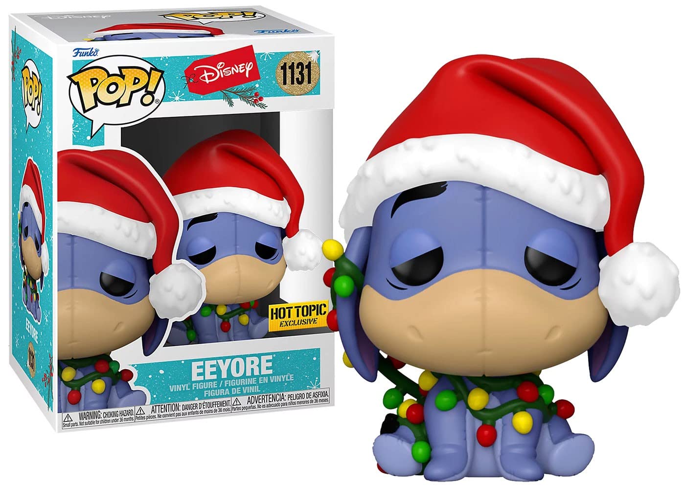 Funko POP! Disney: Holiday 2021 - Eeyore With Lights - Winnie the Pooh - Collectable Vinyl Figure - Gift Idea - Official Merchandise - Toys for Kids & Adults - TV Fans - Model Figure for Collectors