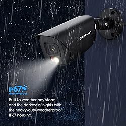 Amcrest 5MP IP PoE AI Camera w/ 49ft Color Night