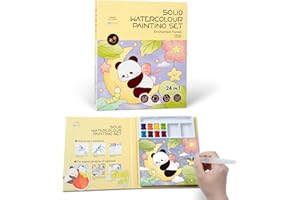 JOFREY Paint with Water Coloring Books for Toddlers，Mess Free Kids Watercolor Painting Activity Kit，Travel Activities Birthday Christmas Toy Gift for Kids Beginners