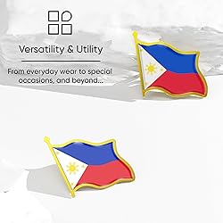 Philippines Flag Lapel Pin - Enamel Metal National
