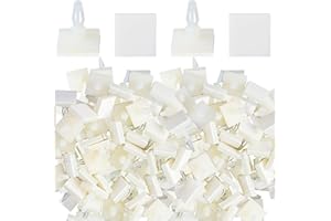 Marsui 100 Pcs Sticky PCB Spacer Adhesive Plastic Insulated Standoffs 0.25 Supporting Height Circuit Board Standoffs for PC Board Computer Motherboard