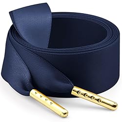WEGOODZF Ribbon Satin Sneakers Shoelaces: 2 Pair