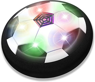 JRD&BS WINL LED Hover Football Toy Gifts for Boys 3-12 Years Old Black Style 2