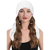 ZLYC Chemo Headwear Pre Tied Head Scarf Headwraps Lightweight Beanie Hat for Women