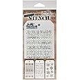 Stampers Anonymous MTS018 Tim Holtz Mini Layered Stencil 3/Pkg-Set #18