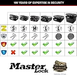 Master Lock Fireproof Safe Box 5L with Key 36.2 x 28.4 x 15.6 cm Black view 6