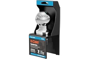 CURT Manufacturing 40069 2 In. Diameter Chrome Trailer Ball, Packaged