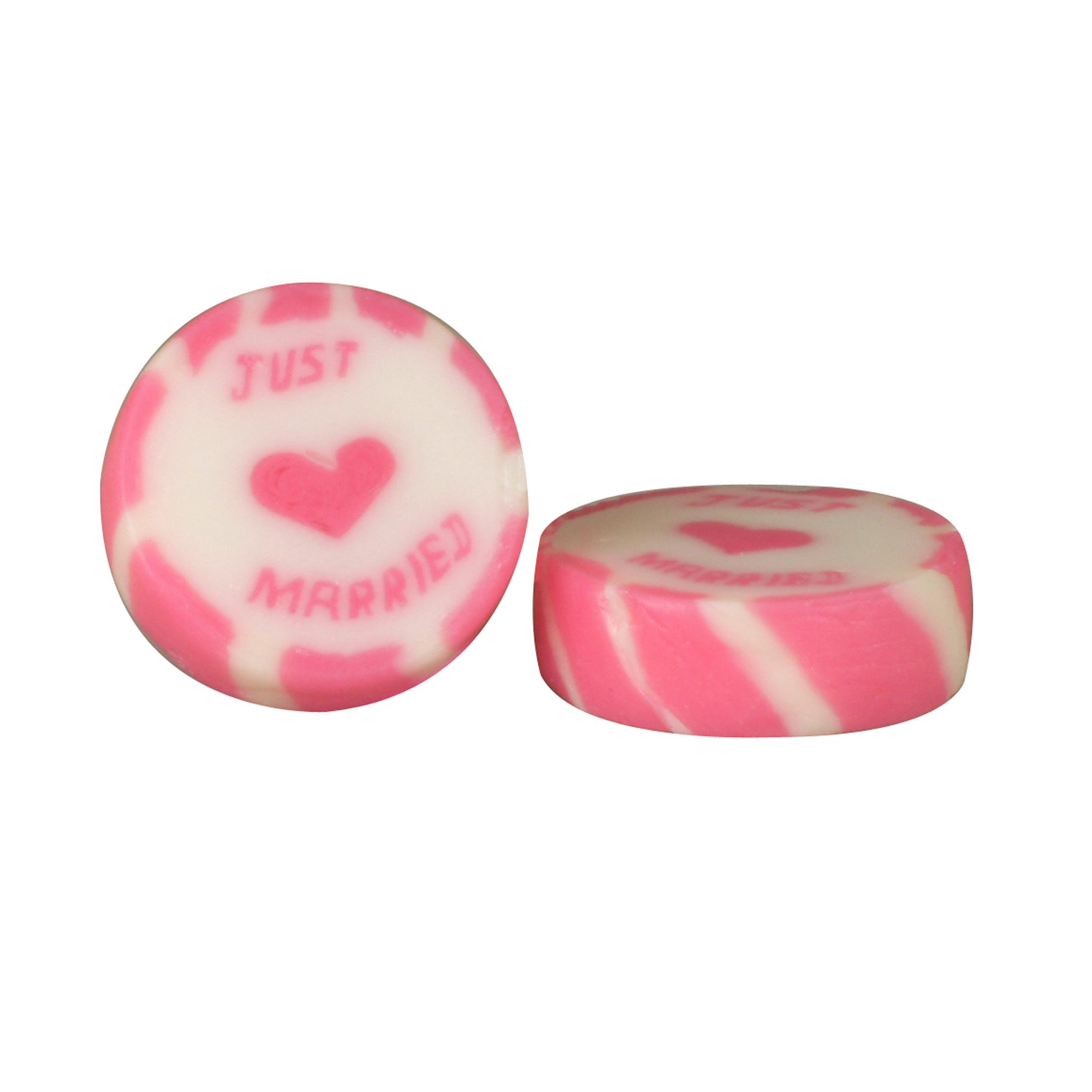 Neviti Just Married Wedding Rock - Pink - Approx 50 sweets